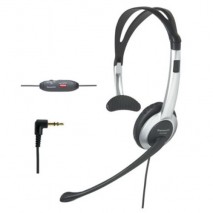 Auricular diadema Panasonic Jack 2,5 mm micro flexible y ajustable, control volumen y boton mute,