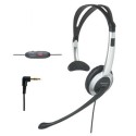 Auricular diadema Panasonic Jack 2,5 mm micro flexible y ajustable, control volumen y boton mute,
