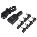 Adaptador cargador Pc portatil Trust plug&go 90W 18507 CAR USB para coche