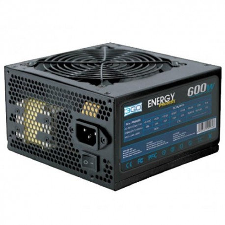 Fuente de alimentacion 3GO energy PS600SX 600W 24PIN+VENT 12CM+4xSATA+1xPCIX+8PIN PFC