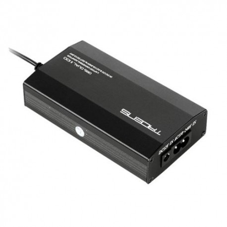 Cargador portatil  Tacens dual casa y coche 100W aluminio dual 12 tips + USB 5ORISDUALII100