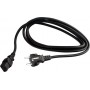 Cable alimentacion PC 3G1,5mm2, longitud 2 metros, negro