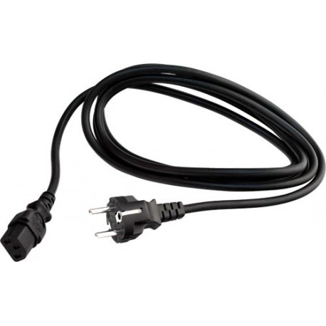Cable alimentacion PC 3G1,5mm2, longitud 2 metros, negro
