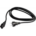 Cable alimentacion PC 3G1,5mm2, longitud 2 metros, negro