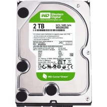 Disco duro Western Digitalwd green WD20EZRX - disco duro - 2 TB - interno - 3,5" - SATA-600 - bufer: