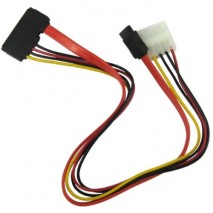 Cable Sata de 7 PIN con toma de fuente de alimentación para Sata 15 PIN de 38 cm,