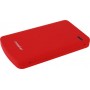 Caja disco duro Mooster 2,5" Sata - USB 3,0 / USB 2,0 red