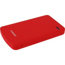 Caja disco duro Mooster 2,5" Sata - USB 3,0 / USB 2,0 red