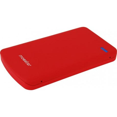 Caja disco duro Mooster 2,5" Sata - USB 2,0 - soft touch red  MHD59-R