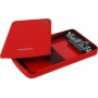 Caja disco duro Mooster 2,5" Sata - USB 2,0 - soft touch red  MHD59-R