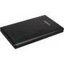 Caja disco duro Mooster 2,5" Sata USB 3,0 / USB 2,0 aluminio cepillado black MHD54-BK
