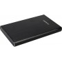 Caja disco duro Mooster 2,5" Sata - USB 2,0 - aluminio cepillado black MHD55-BK
