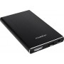Caja disco duro Mooster 2,5" Sata USB 3,0 / USB 2,0 aluminio cepillado black MHD56-BK