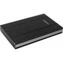 Caja disco duro Mooster 2,5" Sata - USB 2,0 - aluminio cepillado black  MHD57-BK