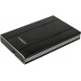 Caja disco duro Mooster 2,5" Sata - USB 2,0 - aluminio cepillado black  MHD57-BK