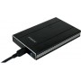 Caja disco duro Mooster 2,5" Sata - USB 2,0 - aluminio cepillado black  MHD57-BK