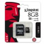 Memoria miscro SDHC Kingston 8Gb clase 10 G2 SDC10G2/8GB ( adaptador microsdhc a SD incluido )