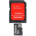 Memoria micro SD 8GB Sandisk SDSDQB-008G-B35 con adaptador SD