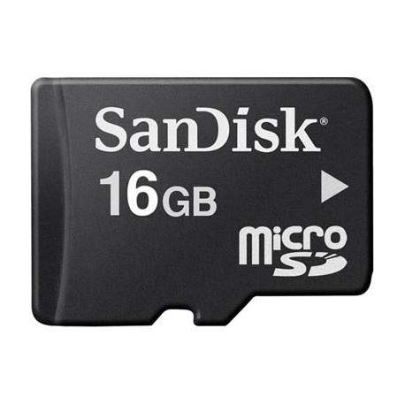 Memoria micro SD 16GB Sandisk (sin adaptador a SD) SDQM-016G-B35