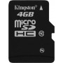 Memoria micro SDHC Kingston 4GB class 10 alta velocidad SDC10/4GB ( adaptador microsdhc a SD incluid