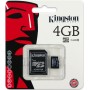 Memoria micro SDHC Kingston 4GB class 10 alta velocidad SDC10/4GB ( adaptador microsdhc a SD incluid