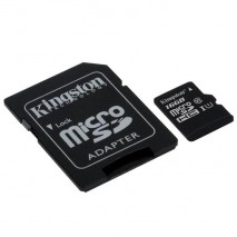 Memoria micro SDHC Kingston 16Gb clase 10 alta velocidad SDC10G2/16GB (adaptador a SD incluido)
