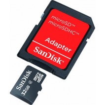 Memoria micro SD 32GB Sandisk SDsdqb-032g-b35 con adaptador SD clase 4