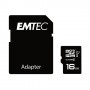 Memoria micro Sd Emtec 16 gb clase 10 ECMSDM16GHC10 con adaptador