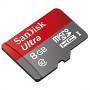 Memoria micro SDHC Sandisk Ultra  8 Gb class 10 alta velocidad SDSDQUIN-008G-G4 + adaptador