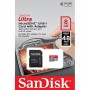 Memoria micro SDHC Sandisk Ultra  8 Gb class 10 alta velocidad SDSDQUIN-008G-G4 + adaptador