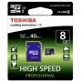Memoria micro SD 8 gb Toshiba clase 10 SD-C008UHS1 microSDHC UHS-I