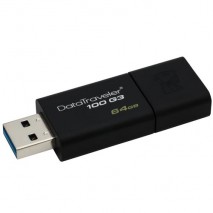 Memoria Kingston Datatraveler 100 g3 - unidad flash USB - 64 GB - USB 3,0 - negro dt100g3/64GB