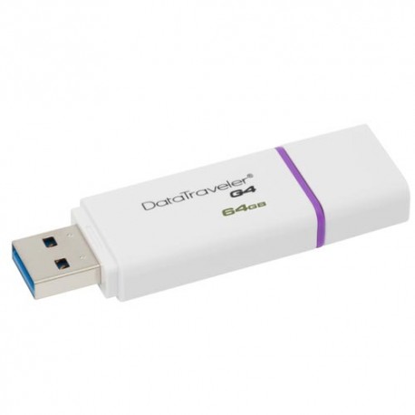 Memoria Kingston Datatraveler G4 - unidad flash USB - 64 GB - USB 3,0 - violeta DTIG4/64GB