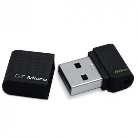 Memoria Kingston datatraveler micro - unidad flash USB - 64 GB - USB 2,0 - negro dtmck/64GB