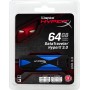 Memoria USB Kingston Datatraveler Hyperx 3,0 - unidad flash USB - 64 GB - negro, azul dthx30/64GB US