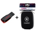 Memoria USB Sandisk Cruzer Blade - 64GB - USB 2,0 - negro, rojo SDcz50-064g-b35
