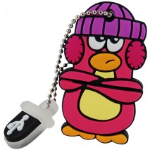 Memoria Mooster  USB 8GB TOONS violet penguin mx 162