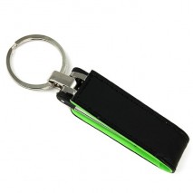 Memoria Usb 8 Gb Mooster llavero cuero negro