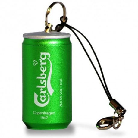 Memoria USB 8 GB lata cerveza Carlsberg TEC5021B-08