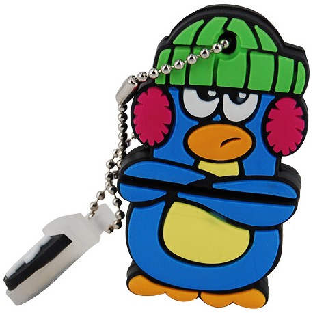 Memoria Mooster  USB 8GB TOONS earmuffs penguin  mx 158