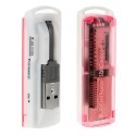 Lector tarjetas de memoria rosa CR-209-X05