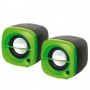 Altavoces Omega PC 2,0 OG-15 6W USB verde