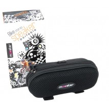 Altavoces Mooster portatiles black para bicicleta jack 3,5 mm, compatibles con MP3/MP4/MP5/movil/iPo
