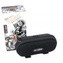 Altavoces Mooster portatiles black para bicicleta jack 3,5 mm, compatibles con MP3/MP4/MP5/movil/iPo