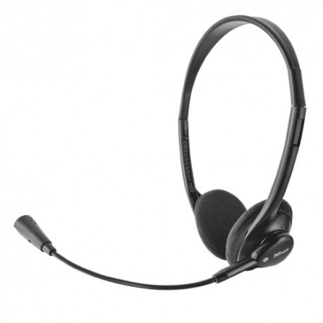 Auriculares con microfono Trust primo Headset - black (multi function headset 11916