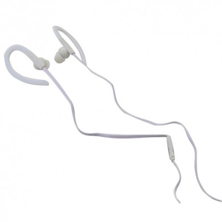 Auriculares deportivos Omega freestyle  FH1014W blancos c/ micro