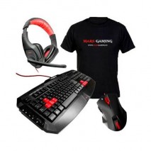 Kit Gaming Tacens MPACK : Teclado Mk1+ raton MM1+ auriculares Mh1+ regalo camiseta Mars gaming