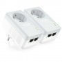 PLC TP-LINK TL-PA4020Pkit AV500 2-Port Powerline adapter con toma adicional de corriente kit de 2 ud