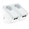 PLC TP-LINK TL-PA4020Pkit AV500 2-Port Powerline adapter con toma adicional de corriente kit de 2 ud