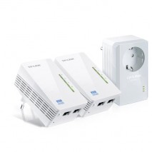 PLC TP-LINK TL-WPA4226t kit AV500  WiFi range extender, 3-pack kit - puente - 802,11b/g/n